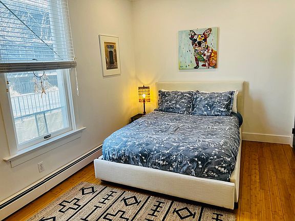 West Elm queen bed