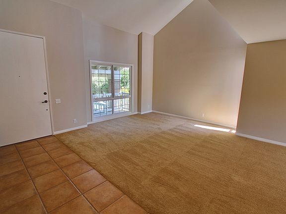 Vaulted ceiling living room.