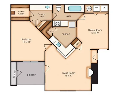 Floor plan Potomac (A3)