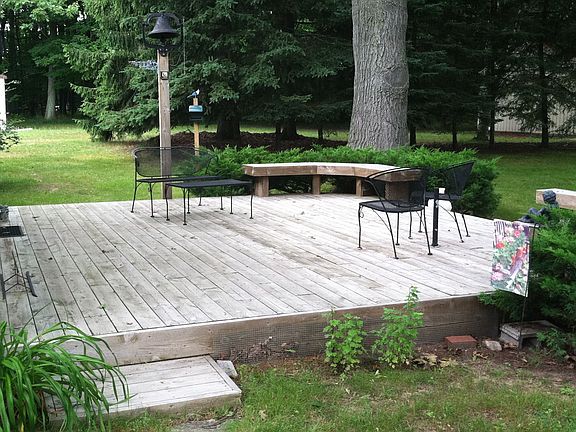 back yard deck