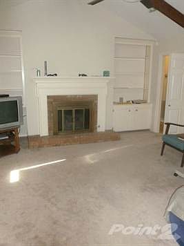 living area w. fireplace