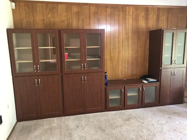 Living room with Custom Cabinets - 1428 S Pecan St