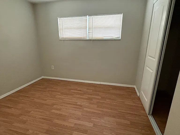 One of the bedrooms on the right side of the house