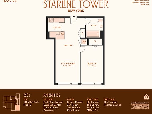 2nd image of 250 W 49th St #1201