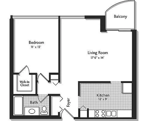 Floor plan 1H