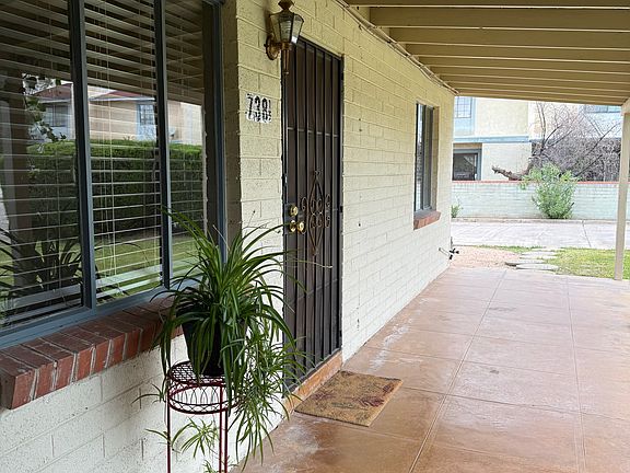 Cover patio front door location.