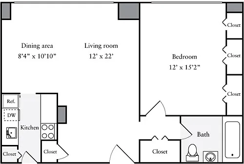 Floor plan A1-960sq-Tier20