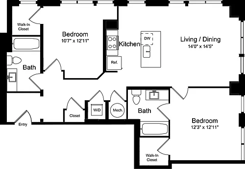Floor plan 2E