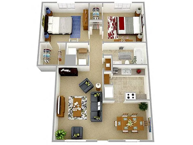 Floor plan B - The Oak