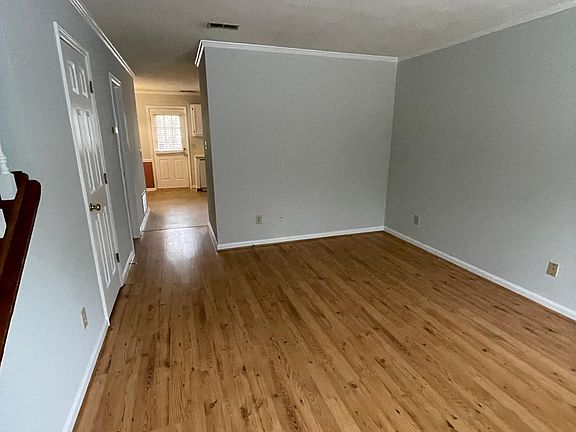 Living room leading to kitchen
