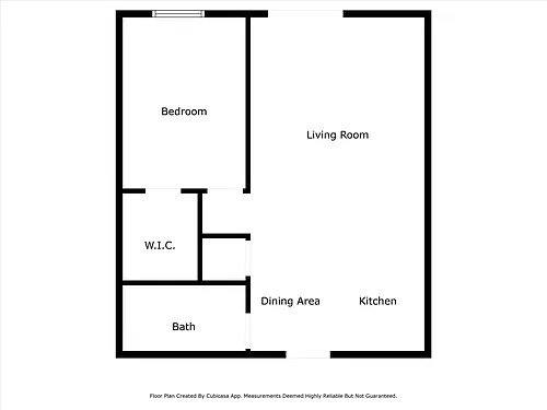 Floor plan 1 Bedroom