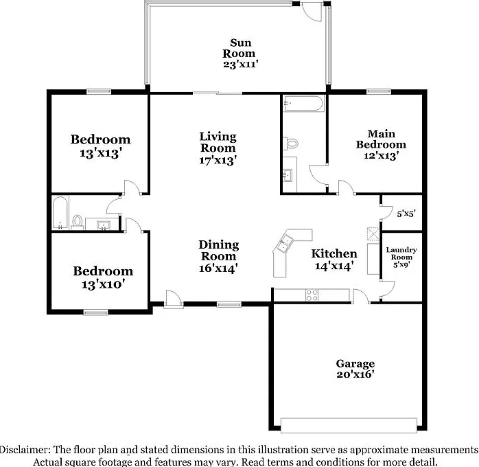 3 bed, 2.0 bath, 1401 sqft, $1,915 — Photo 2
