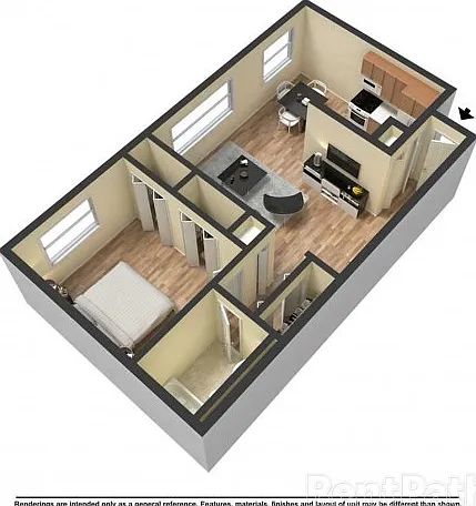 1 Bedroom 1 Bedroom