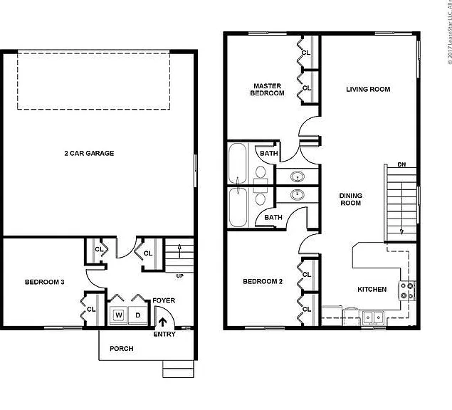 Creekstone - Richmond Townhome - 2 Beds - 2 Baths - 1165 Sq. ft.