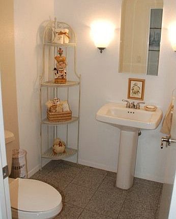 Half Bath on the ground floor.
