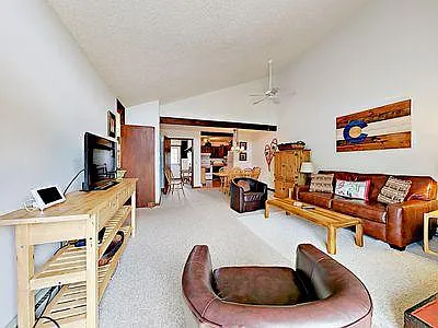 Vaulted ceilings, Main room open floorplan. Lots of light! - 22994 US Highway 6