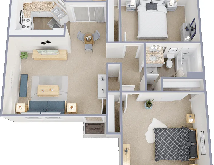 Plan D Floorplan Diagram