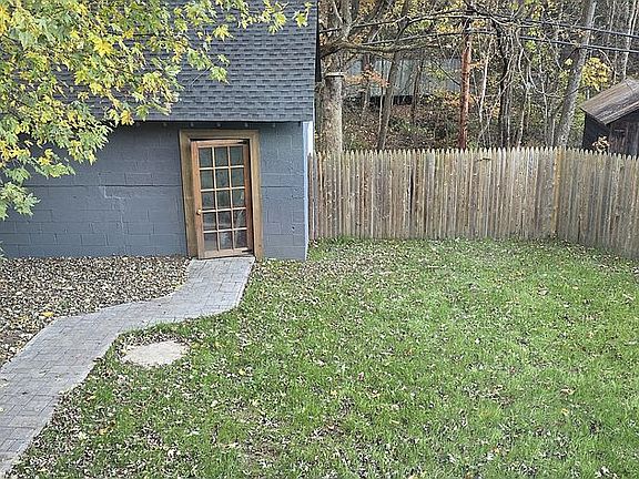 fenced in yard
