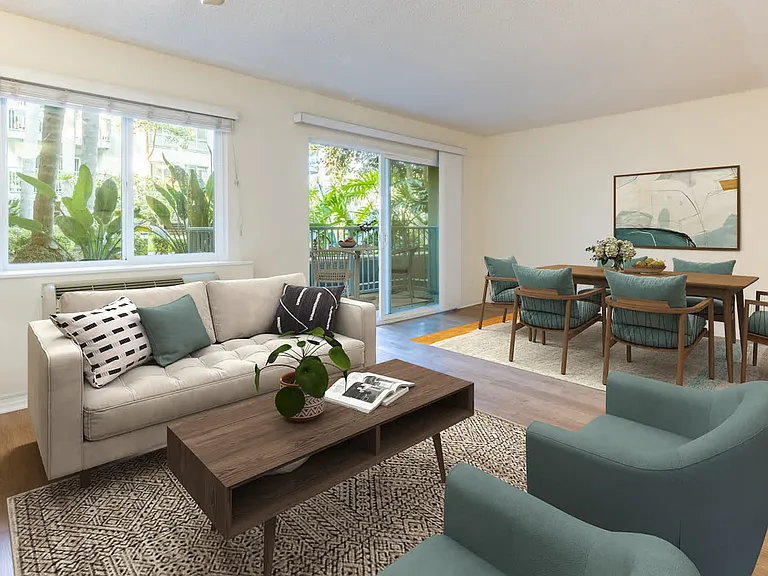 Living Room with Hard Surface Flooring
