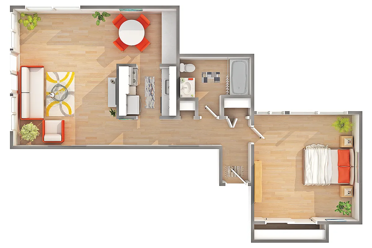 Floor plan West - A5