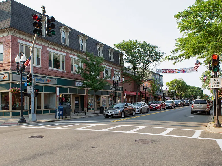 Downtown Melrose is only 1 mile from the property