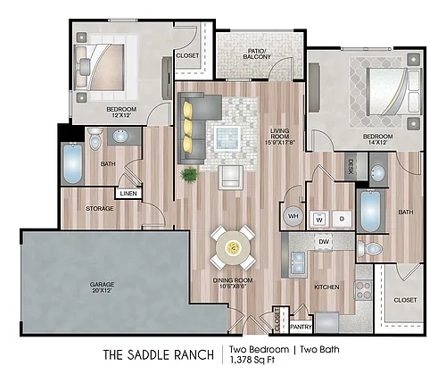 Floor plan The Saddle Ranch - Premium Upgrade