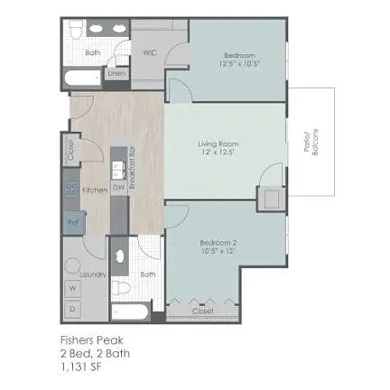 Floor plan Fishers Peak