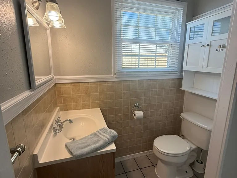 Master Bathroom with standing shower.
