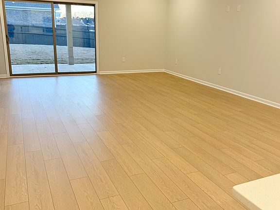Living room and backyard
