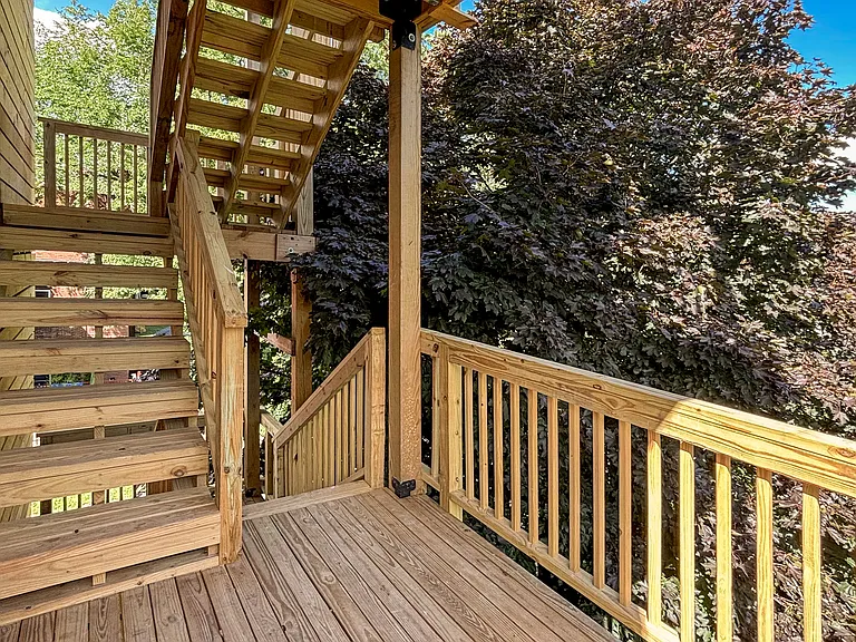Rear stairs