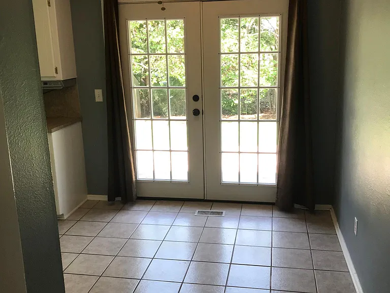 Eating area off of kitchen