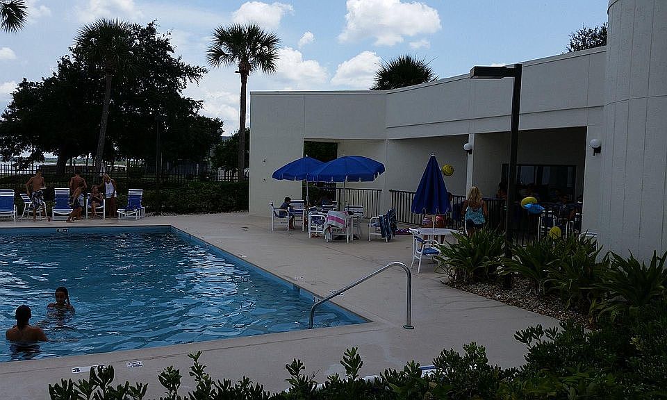 Pool by the riverfront