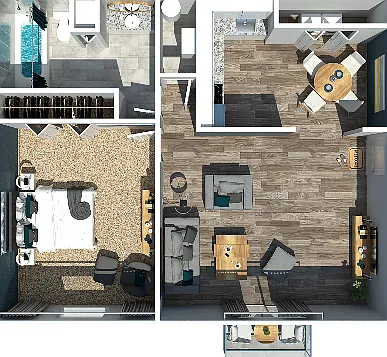 1 Bedroom 1 Bedroom