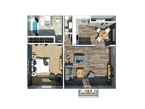 Floor plan 1 Bedroom