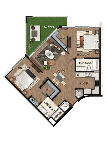 Floor plan B1 - EDGE Collection