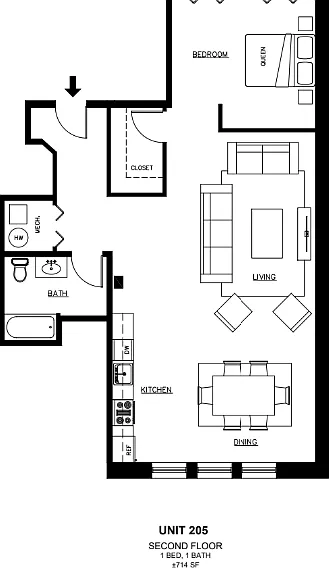 105 William St #205 — Photo 1