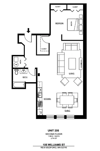 105 William St #205 Photo 1