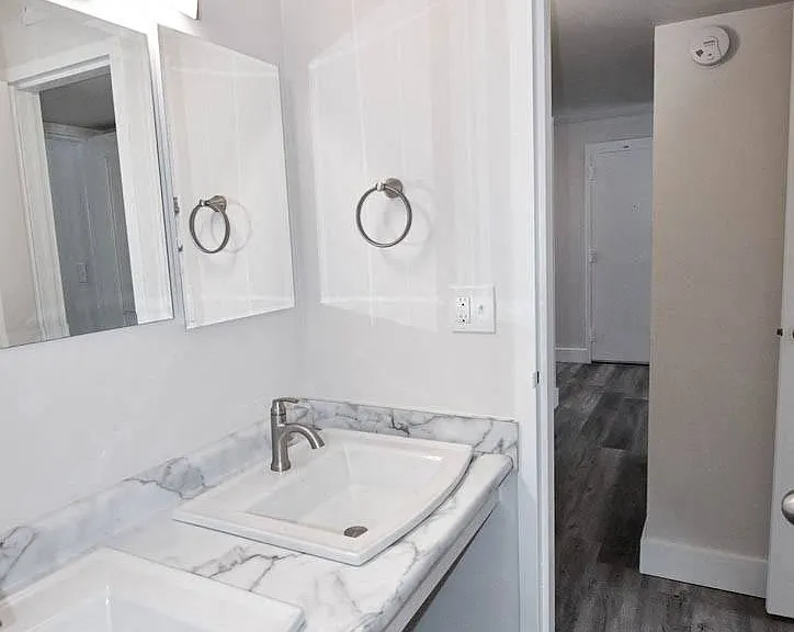Double sinks in every bathroom