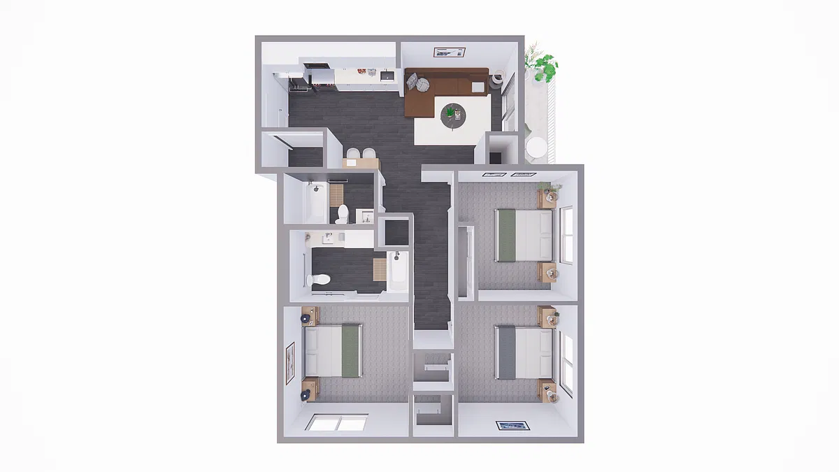 Floor plan 3 Bedroom