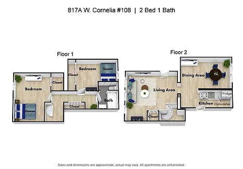 Floor plan 2 Bedroom