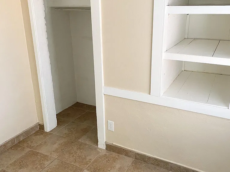 Bedroom two closet/storage areas