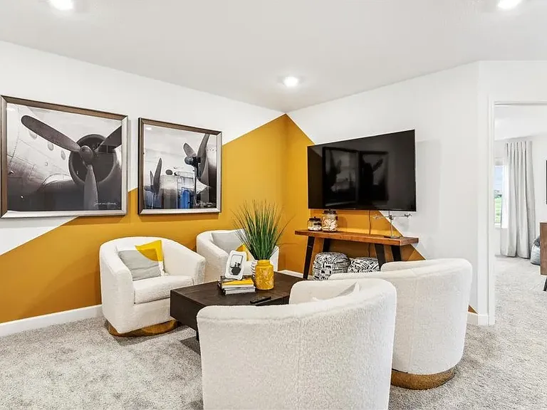 virtually staged loft