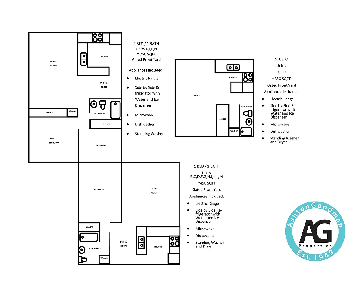 Floor plan 1 bed 1 bath