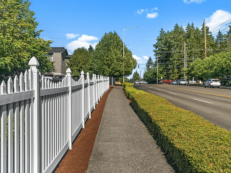 Convenient sidewalk access along Orchard Ridge.