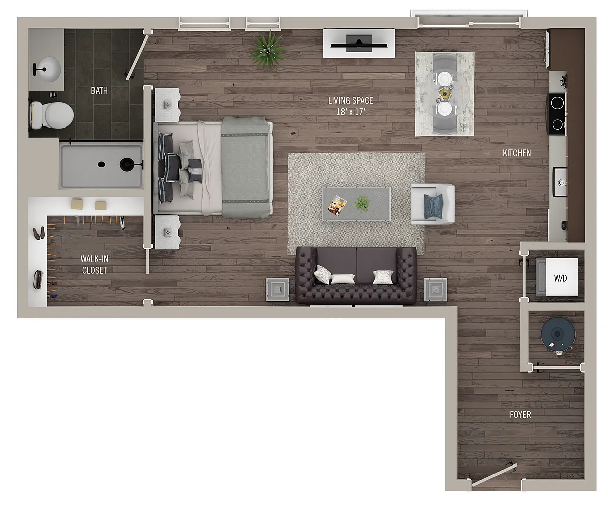 Floor plan Library Park III | S16