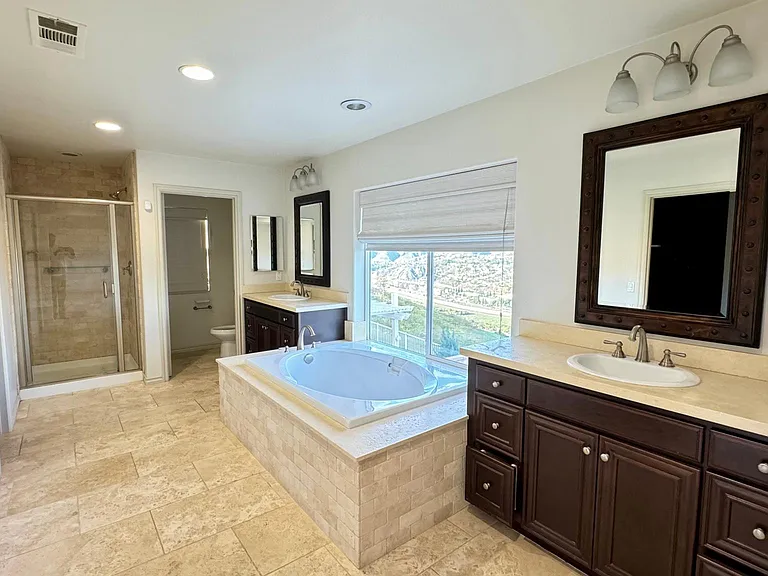 Master Bathroom with View of Canyons