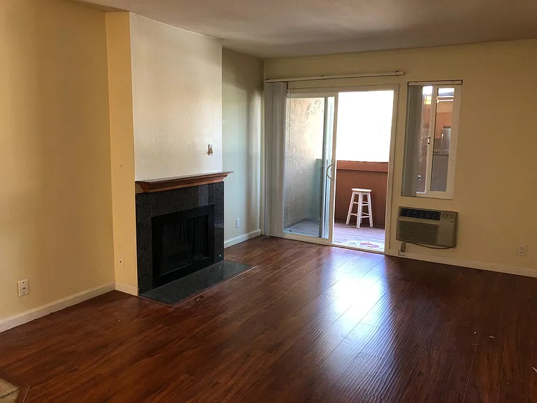 Balcony and fireplace on 2nd floor
