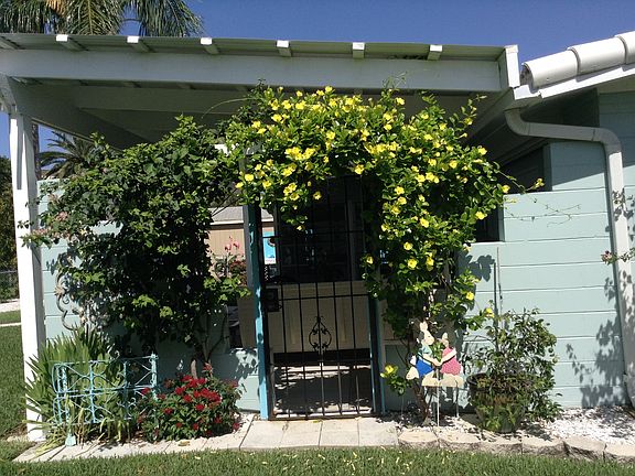 Iron gate to Pergola 