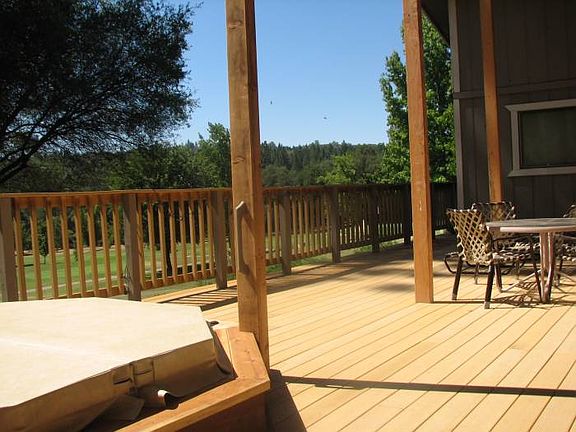 New deck with hot tub