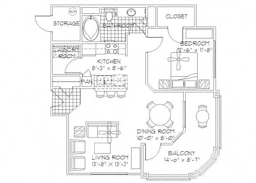 Floor plan Casa Del Mar (A4)